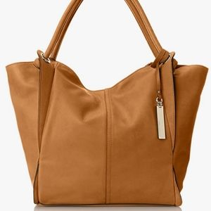 Vince camuto leather travel tote